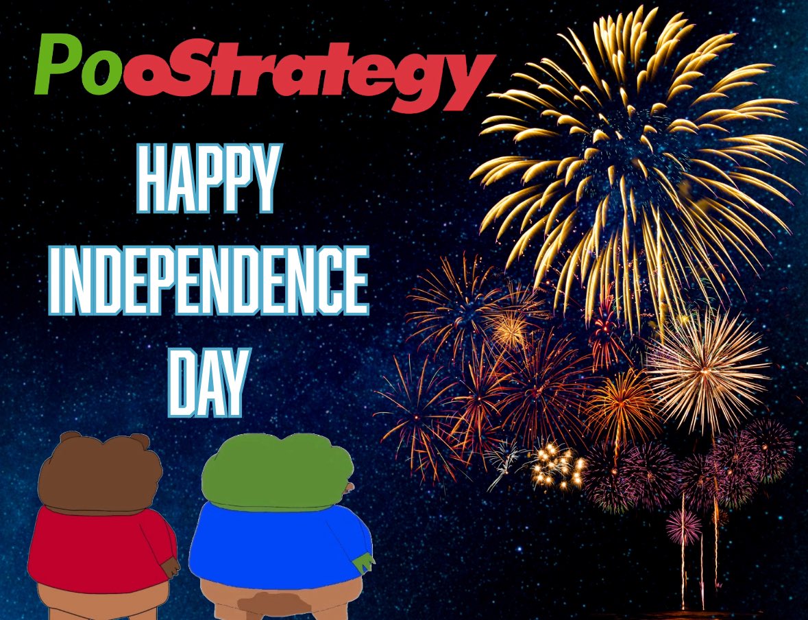 PooStrategy's tweet image. The rules on the 4th of July are simple.
1. Get drunk.
2. Potentially blow off a finger.
3. Buy more memes.
$APU $BOBO $SPX #SPX6900