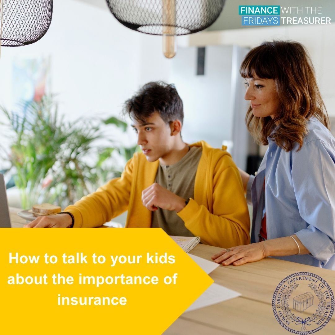 😎 Finance Fridays dropped early for the holiday weekend!
Use this extra time to brush up on how to talk to your teens about insurance. Subscribe and check it out now! nctreasurer.gov/finance-fridays #ncpol #financefriday #insurance #newsletter