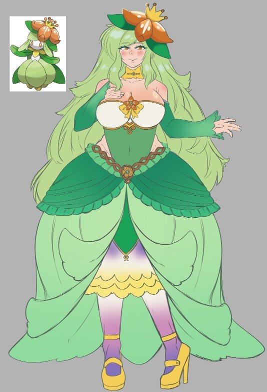 LILLIGANT GAL ADOPT (hisuian clothing alt included)

Is up for 245$ 🌼🌹🌻 (ref sheet of her on kofi)

If you'd like a nsfw pin-up it'd be an extra 115$ 😭🙏🏽

Emergency comms are also still open!!

Kofi link will be down below 👇🏽

(All art posted here are previews)