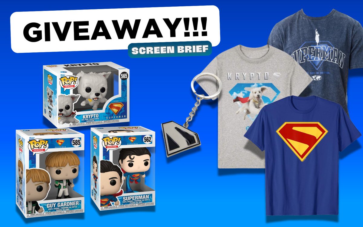 To celebrate 25K followers, we’re doing a SUPERMAN GIVEAWAY!

🎁 Funko Pop + Shirt + Keychain

All you have to do to enter is:
1. Follow us
2. Follow Screen Brief on Insta (instagram.com/screenbrief)
3. Retweet this post

You’re all set! Open worldwide!