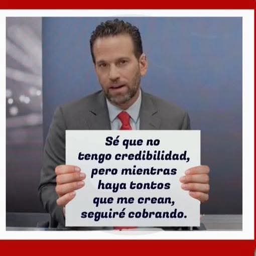 Da pena ajena él y más quienes le creen