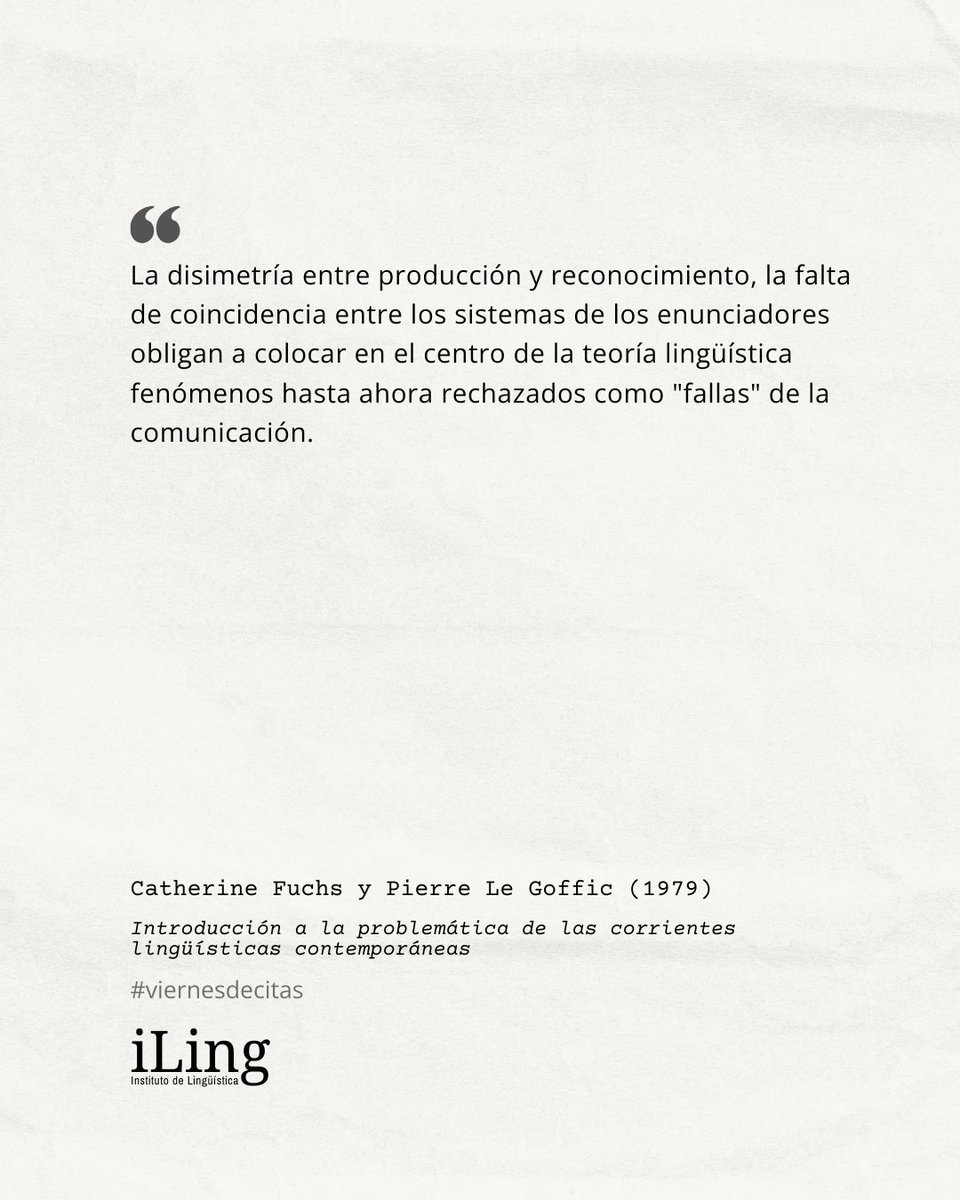 Instituto de Lingüística tweet media