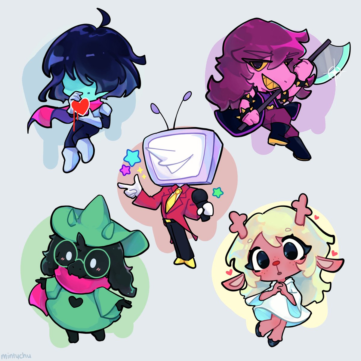 Minty (@minty_chu) on Twitter photo some #DELTARUNE charm designs ive been working on! some #DELTARUNE charm designs ive been working on!