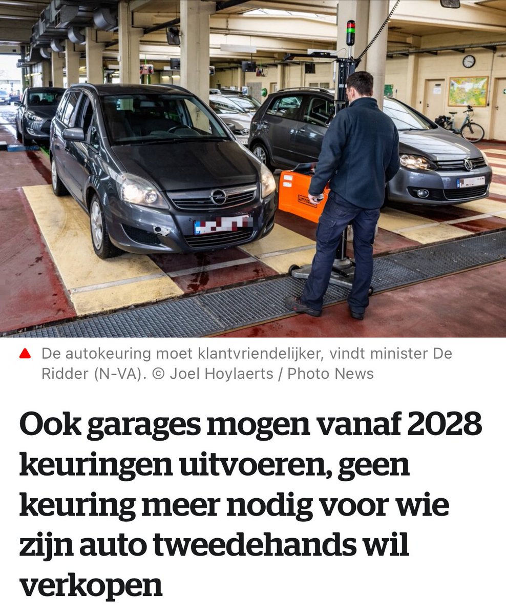 Matthias Diependaele (@mdiependaele) on Twitter photo Vlaanderen maakt komaf met overbodige regelgeving voor de autokeuring. En daarmee maken we ook komaf met heel veel ergernis. De Vlaming krijgt een autokeuring die logisch, klantvriendelijk en dichtbij is – zonder in te boeten op verkeersveiligheid. Vlaanderen maakt komaf met overbodige regelgeving voor de autokeuring. En daarmee maken we ook komaf met heel veel ergernis. De Vlaming krijgt een autokeuring die logisch, klantvriendelijk en dichtbij is – zonder in te boeten op verkeersveiligheid.