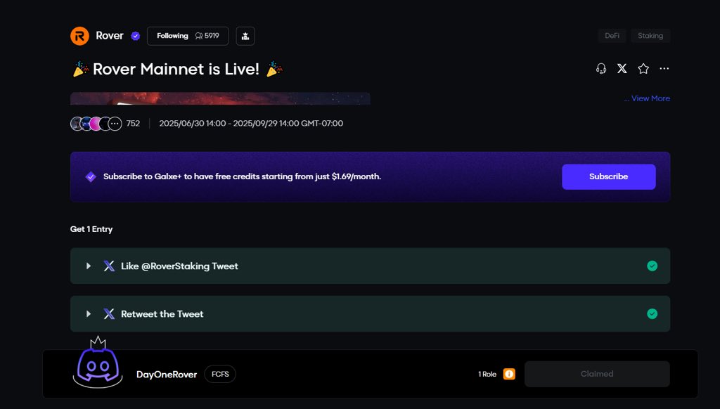 💣CYBORG 🟧 (@dilletantte) on Twitter photo They are trying to keep it on a low.
Rover mainnet is live on <a href="/BotanixLabs/">Botanix | Mainnet LIVE 🟢</a>
Complete this galxe quest and claim you DayOneRover role.
Stay positioned, do it and comment done for accountability.
app.galxe.com/quest/hAC4tTPn… They are trying to keep it on a low.
Rover mainnet is live on <a href="/BotanixLabs/">Botanix | Mainnet LIVE 🟢</a>
Complete this galxe quest and claim you DayOneRover role.
Stay positioned, do it and comment done for accountability.
app.galxe.com/quest/hAC4tTPn…