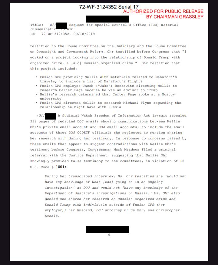 _UNITED_PATRIOT's tweet image. 🚨#BreakingNews 🚨
Newly Declassified FBI DOCs Proves Fusion GPS Contractor Nellie Ohr Lied to Congress about Contributions to Crossfire Hurricane #SpyGate
Despite providing false TESTIMONY in front of Congress, Nellie Ohr was never held accountable, (Until NOW) 👀
👇THREAD👇
