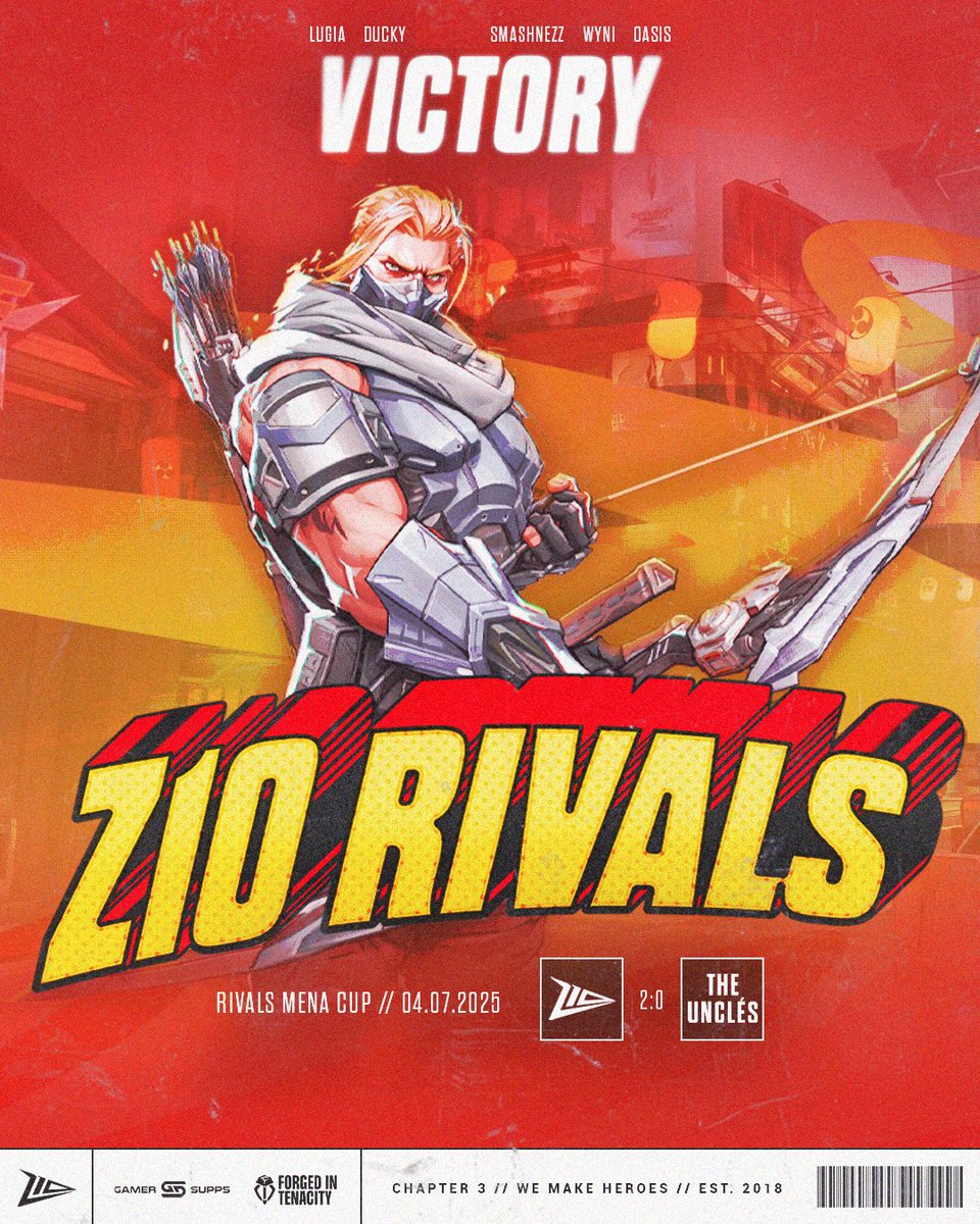 Job done! 2:0 and a clean win in Rivals MENA💥
On to the next one!

#WeMakeHeroes #Z10WIN #MarvelRivals