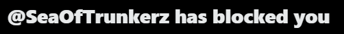 Sigma_SoT's tweet image. Don't even know that mf @SeaOfTrunkerz , but guess I hurt his feelings somehow...
Anyway, one less npc on X.