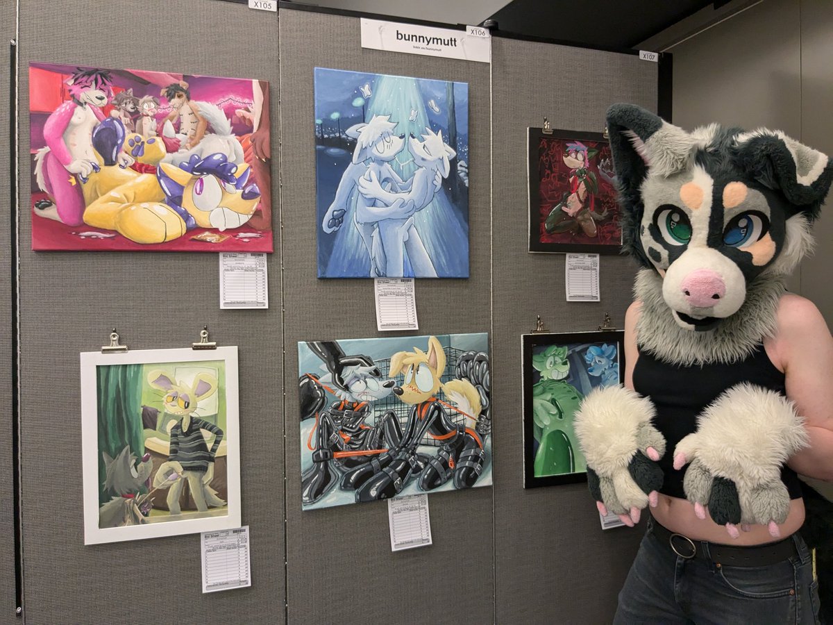 Come see my art at the art show at Anthrocon!!! Im in room X ;3