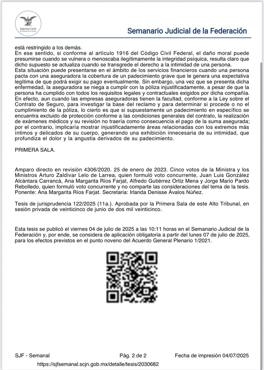 DAÑO MORAL ATRIBUIDO A LAS COMPAÑÍAS ASEGURADORAS. PUEDE GENERARSE ANTE EL INCUMPLIMIENTO INJUSTIFICADO DE UN CONTRATO DE SEGURO RESPECTO DE UN PADECIMIENTO DE SALUD.