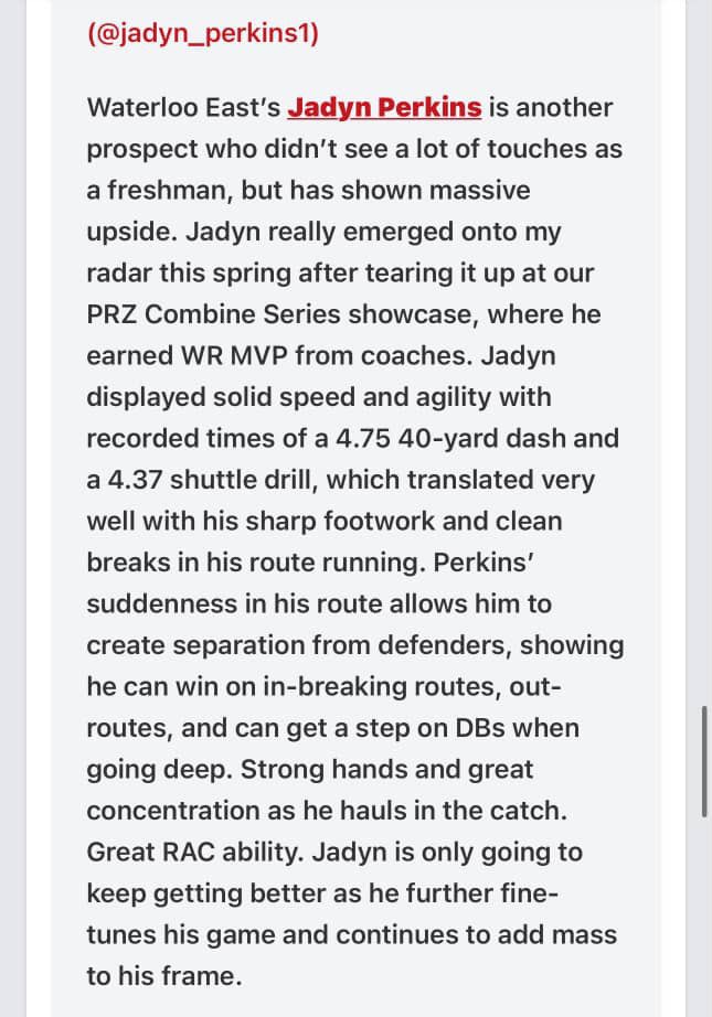 Thank you <a href="/PrepRedzoneIA/">Prep Redzone Iowa</a> for the write up and ranking!