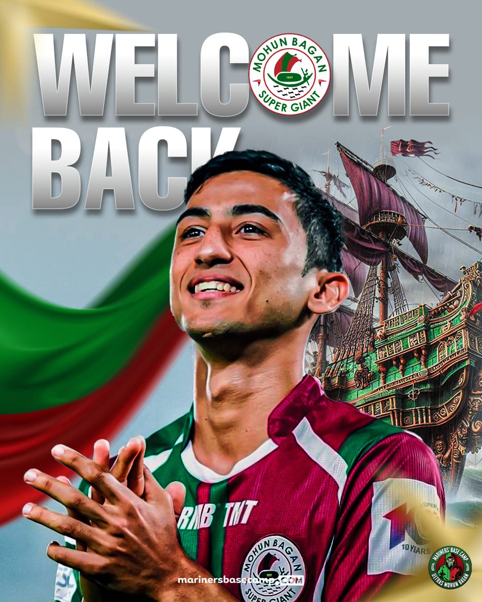 Welcome Home, @kiyannassiri ! 🟢⚪🔴

#MBCat10 #MarinersBaseCamp #UltrasMohunBagan
