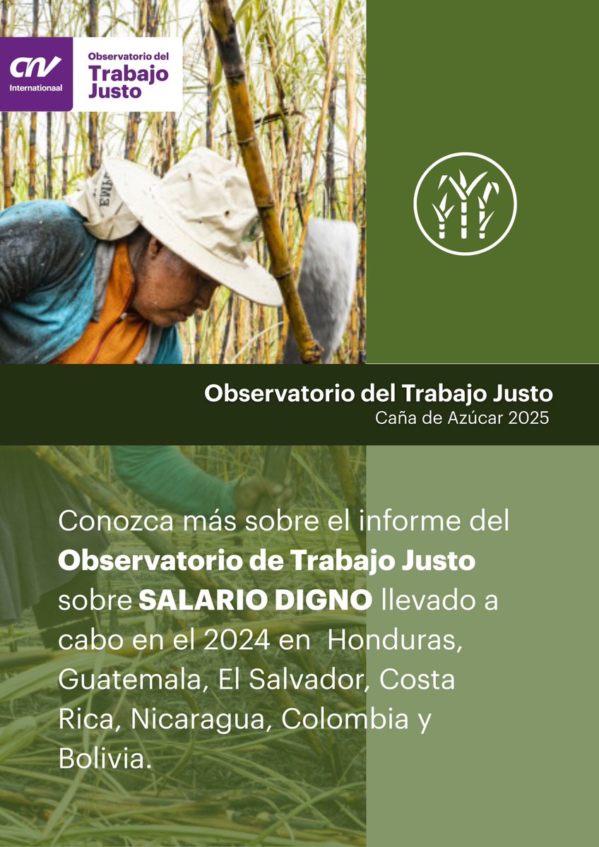 Desde <a href="/CNV_Internat/">CNV Internationaal</a> presentamos un nuevo reporte del Observatorio del Trabajo Justo, un informe que ha revelado una realidad impactante: ¡los trabajadores de la caña de azúcar no ganan un salario digno!

Es hora de que las empresas asuman su responsabilidad y garanticen una