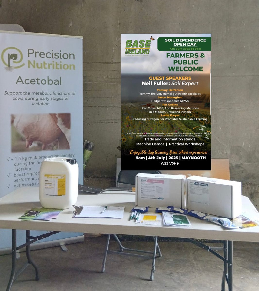 PrecisionNutrit's tweet image. Helen - Technical Product Support for Boluses & Animal supplements - is at BASE Soil Dependence open day today - call to see her at our stand Helen’s contact details are helen@precisionnutritionni.co.uk +44 7425 448400