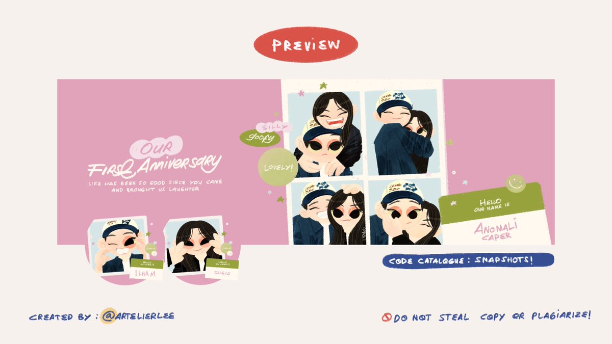 &amp;. ㅤ   thank you <a href="/artelierlee/">leo ٭ OPEN (25-27 Agustus)</a> untuk layout kerennya. suka banget sama hasilnya, dapet bintang lima dari pacarku.