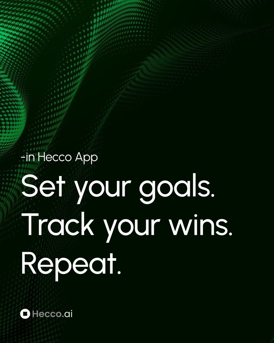 Hecco_AI's tweet photo. Your health isn’t one-size-fits-all—so why should your goals be? You can set personalized goals for steps, heart rate, weight, calories, sleep, and hydration.
Small changes, tracked daily, can lead to big results.
Start today—because your future self will thank you.
#HealthGoals https://t.co/LFJ8vGosjF
