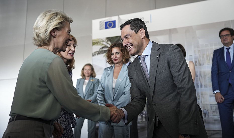 Le nouveau siège du JRC (Joint Research Centre) de la Commission Européenne va s’installer à Séville et consolider les relations avec l'Andalousie, un « Symbole de la confiance de l'UE » selon le Président Moreno. 
Infos sur la Une de lepetitjournal ici 👉 lepetitjournal.com/andalousie/act…