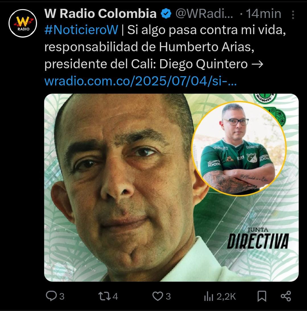 YefersonBe33739's tweet photo. Este señor es un sinvergüenza, no le corre sangre por las venas, @AsoDeporCali debería denunciar a este señor!! https://t.co/jDPyajEM4L