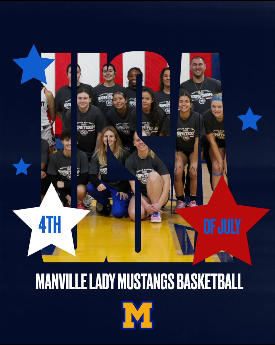 Happy Independence Day! Have fun and be safe! 🇺🇸🇺🇸🇺🇸💙🏀💛 <a href="/ManvilleAD1/">Manville Athletics</a> <a href="/manville_hs/">Manville High School</a>