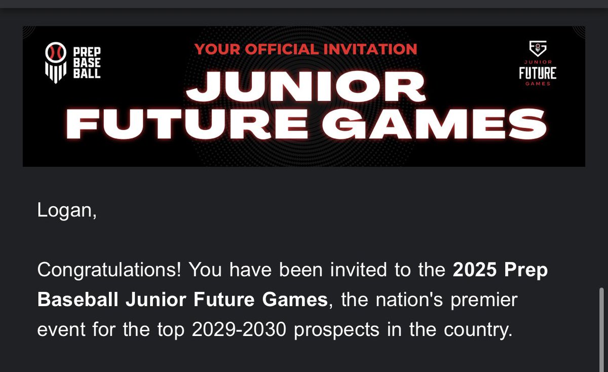 Logan Hepner (@logan_hepner10) on Twitter photo Blessed for the opportunity to represent #TeamKansas at the <a href="/prepbaseball/">Prep Baseball</a> Junior Future Games! Excited to compete with my Kansas teammates!
<a href="/pbtscouting/">Prep Baseball Scouting</a> <a href="/Prime27_17/">Prime 27:17</a> <a href="/ljhatchpb/">LJ Hatch Prep Baseball KC</a> <a href="/O_H_S_Baseball/">Shawn Herrmann</a> <a href="/PwrHdevelopment/">Jake Owens</a> <a href="/cityhick2/">Brandon May</a> <a href="/PbrUrban/">Andy Urban PBR</a> Blessed for the opportunity to represent #TeamKansas at the <a href="/prepbaseball/">Prep Baseball</a> Junior Future Games! Excited to compete with my Kansas teammates!
<a href="/pbtscouting/">Prep Baseball Scouting</a> <a href="/Prime27_17/">Prime 27:17</a> <a href="/ljhatchpb/">LJ Hatch Prep Baseball KC</a> <a href="/O_H_S_Baseball/">Shawn Herrmann</a> <a href="/PwrHdevelopment/">Jake Owens</a> <a href="/cityhick2/">Brandon May</a> <a href="/PbrUrban/">Andy Urban PBR</a>