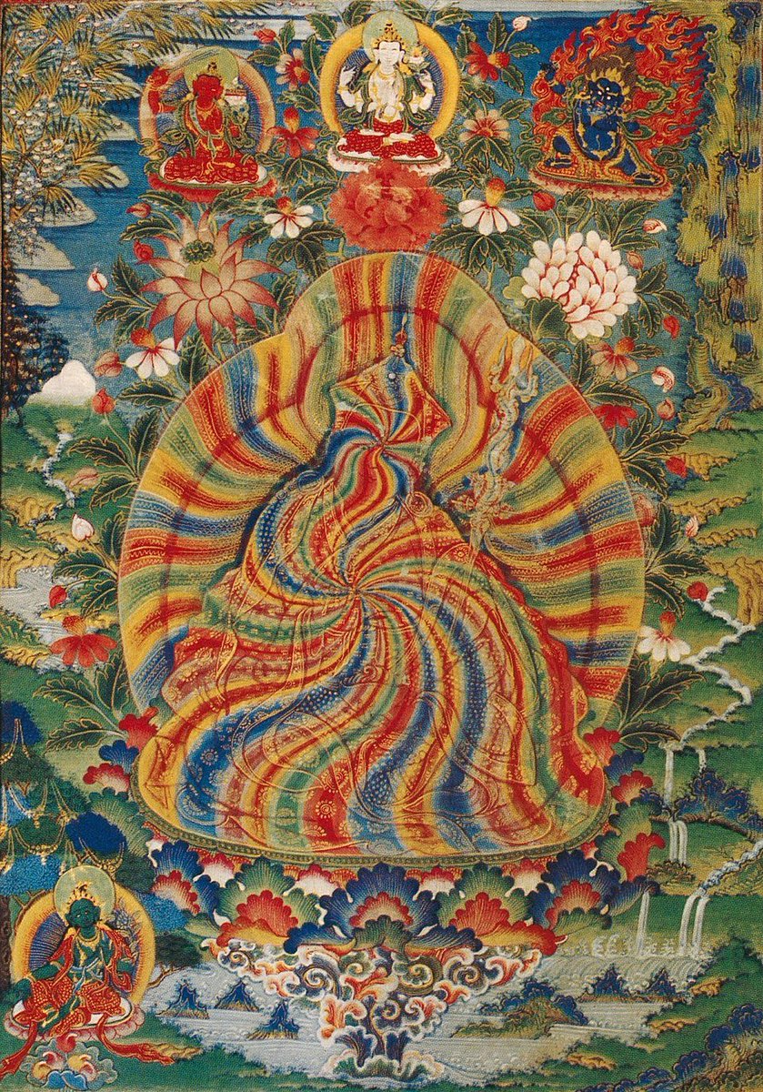 NoaidiX's tweet photo. "There exists a form of the gem beryl that changes colors if it is placed on different colored cloth…In the same way, the Tathāgata assumes different hues because sentient beings are different."

Tathāgata­guṇa­jñānācintya­viṣayāvatāra­nirdeśa https://t.co/TGLzAgj7mQ
