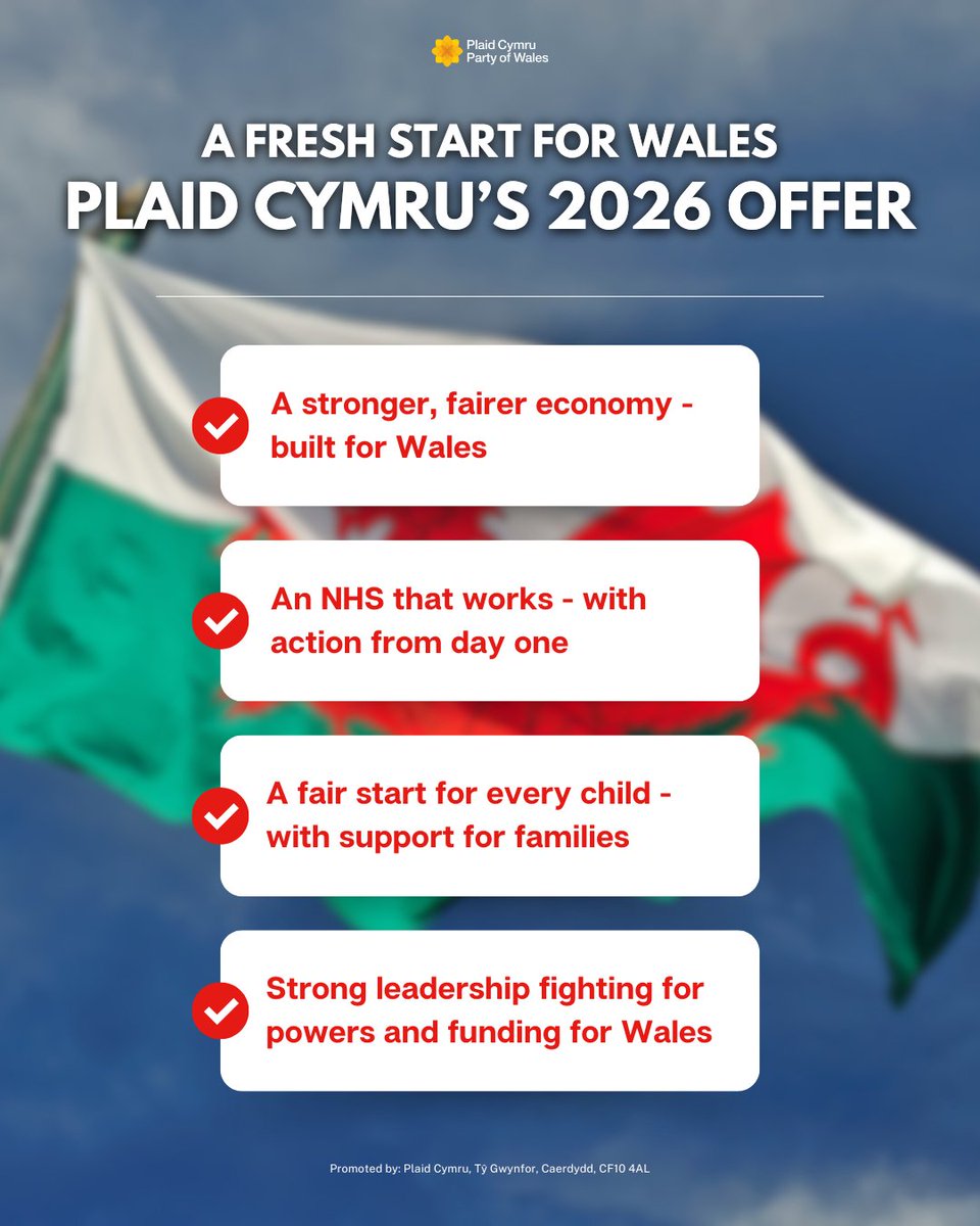 This is what a fresh start for Wales looks like 🏴󠁧󠁢󠁷󠁬󠁳󠁿✨

Real plans. Real ambition. A government that puts the needs of Wales first.

Help us make it happen - join the campaign 👉 partyof.wales/volunteer