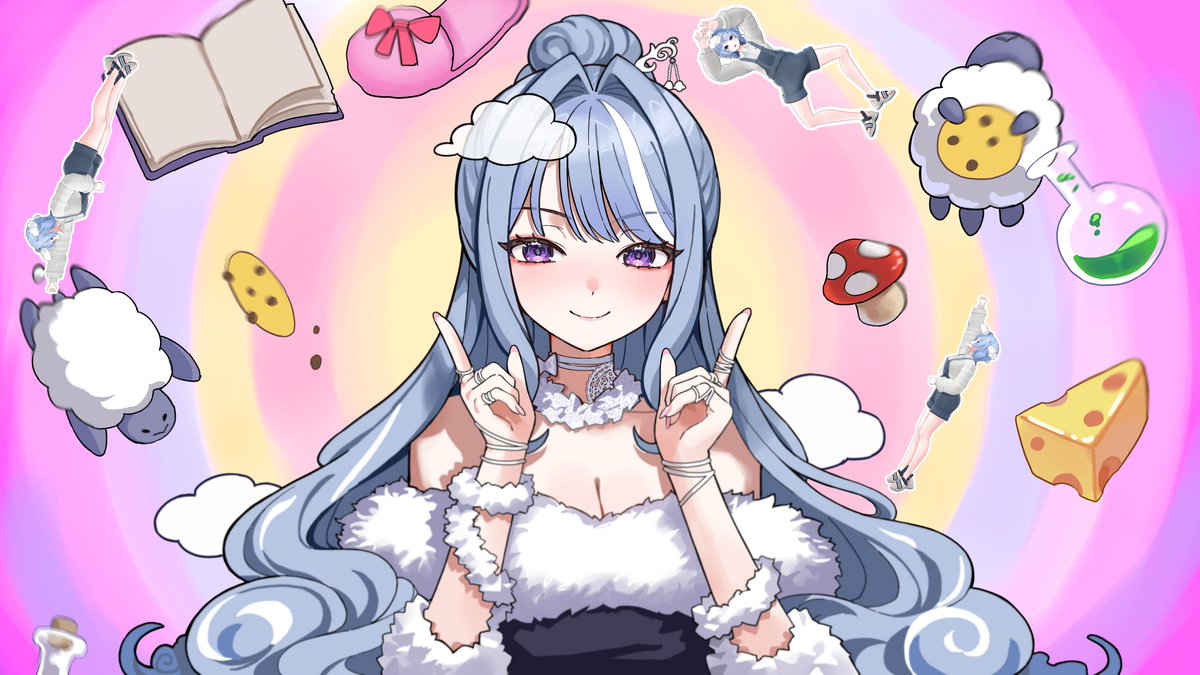 #DILA_art 
박디라님  밤양갱(BIBI) 커버곡 일러스트 작업했습니다.