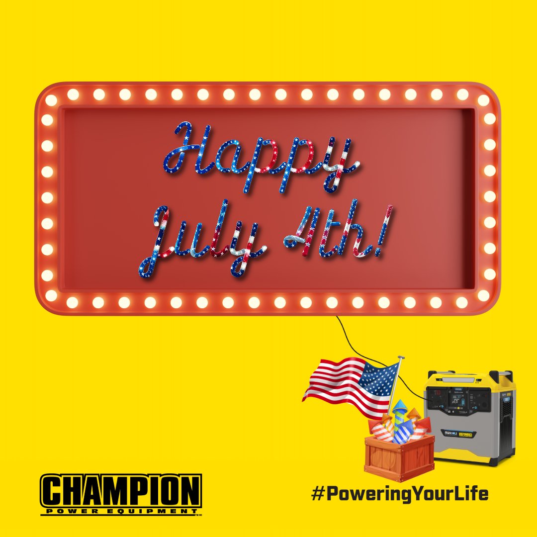 Today celebrate independence with power ⚡️ that never quits. From cookouts to campouts, we’re here to keep the good times going. ⁠
⁠
Have a happy and safe July 4th! 🎆⁠
⁠
#PoweringYourLife