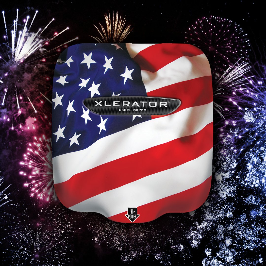 We’re celebrating more than fireworks and freedom today; we're honoring our commitment to #AmericanManufacturing! Our XLERATORs are #MadeInTheUSA Certified which means we support American jobs and help build a stronger economy. Happy #FourthOfJuly from the #ExcelDryer Team!