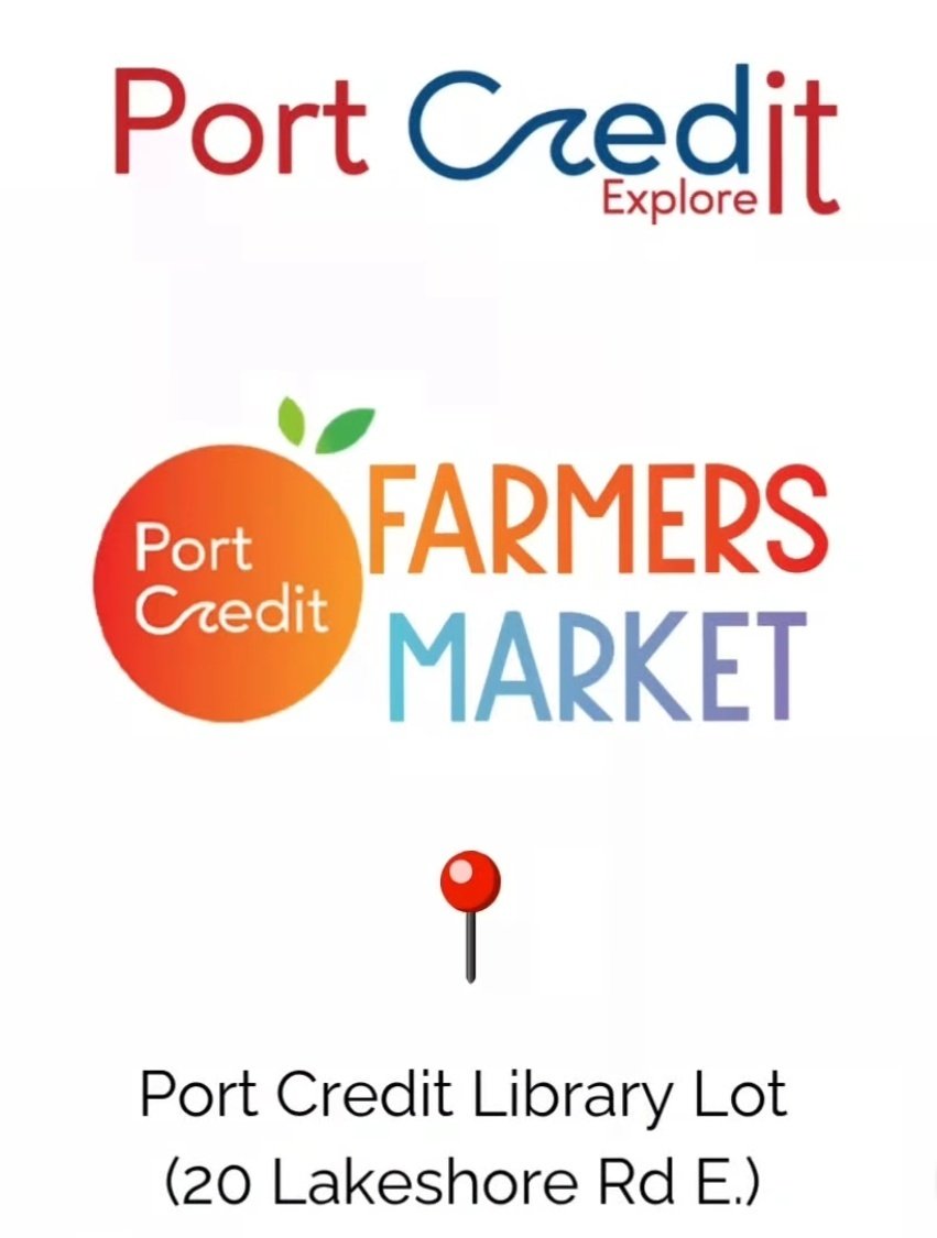 PORT CREDIT FARMERS MARKET: Sat July 5 @ 8am - 2pm at 📍#PortCredit Library parking lot, 20 Lakeshore Rd East 🍎🧀🍅🥚🍺🍓🥦🍯🍞🌷🪴 #LiveMusic 🎶 Artisanal products, handmade crafts, community booths, local food. Produced by PCBIA #InThePort ⚓️ 🔗: portcredit.com/farmers-market/