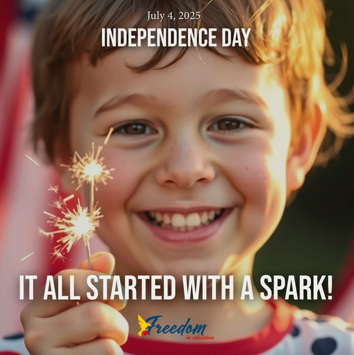 Freedom_in_Ed's tweet image. July 4, 1776 lit the flame of freedom.
Today, that spark lives on—in every parent, teacher, and student committed to learning, truth, and opportunity.
📚 Education fuels freedom.
🗽 Truth inspires growth.
🇺🇸 And together, we carry the promise of independence forward.