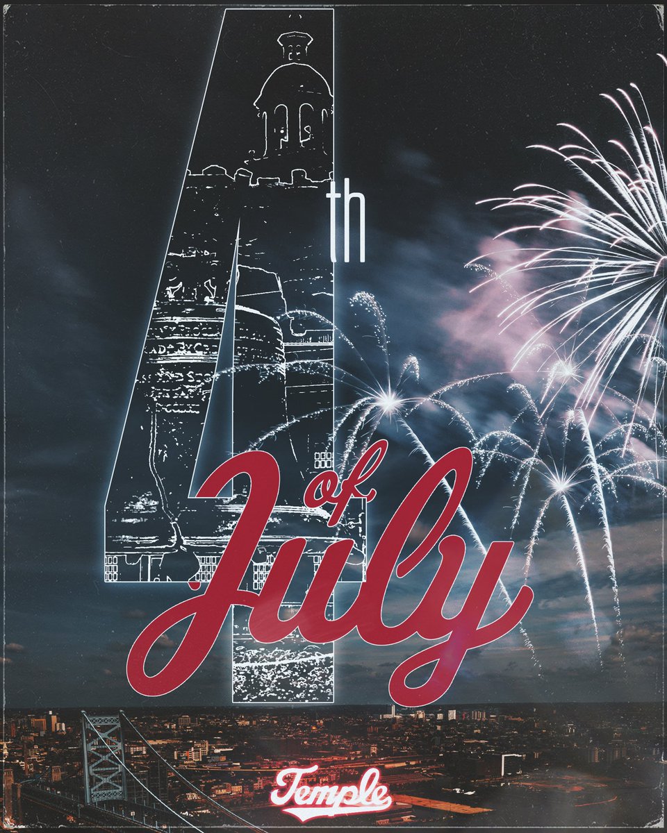 TempleOwls's tweet image. Happy 4th of July from everyone at Temple Athletics 🎆🇺🇸
#GoOwls🦉