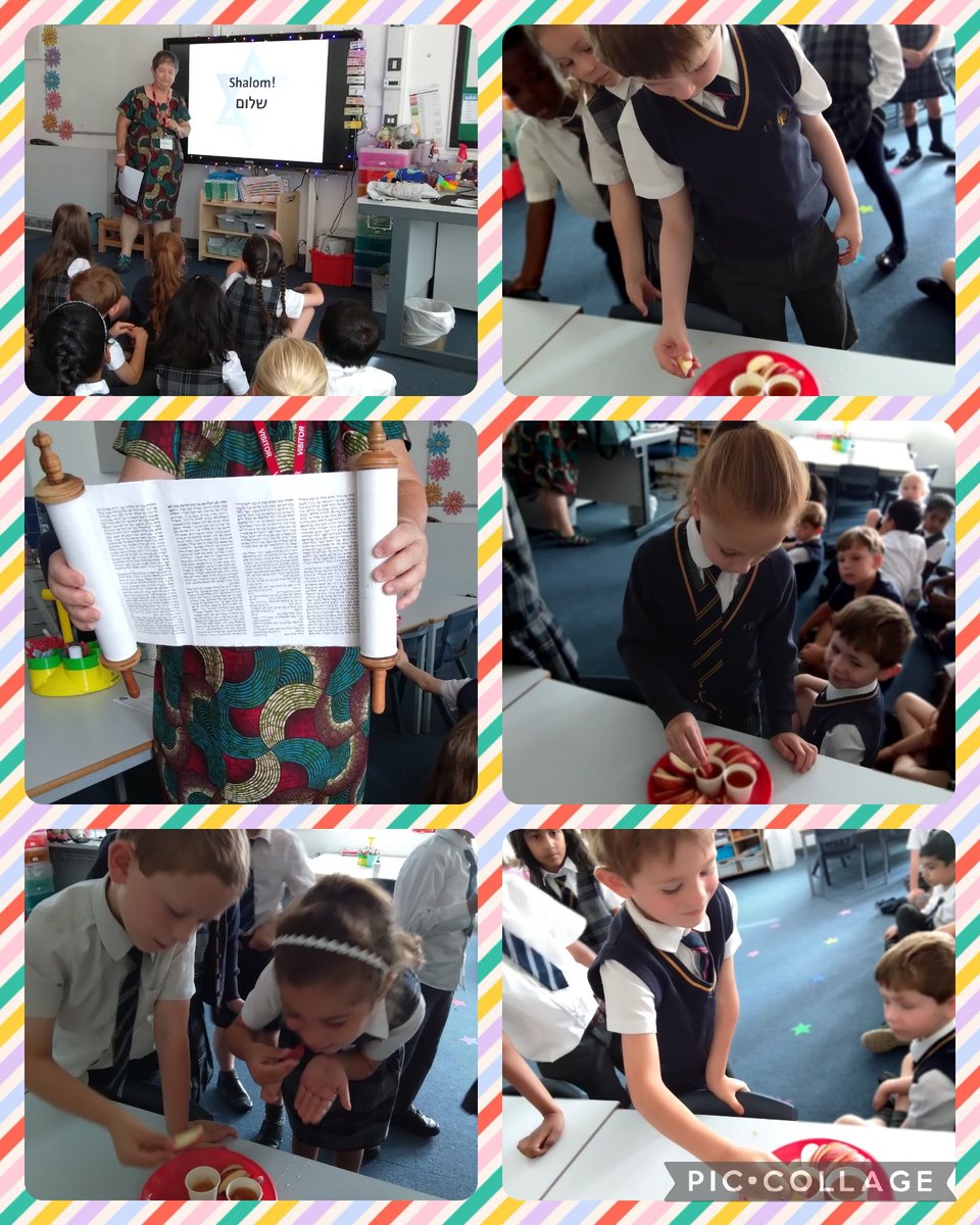 Today Year 1 had a visit from Lou who is from a local Synagogue. We learnt all about Rosh Hashana and Yom Kippur and we even got to taste honey and apples which symbolise having a 'sweet new year' ☺️