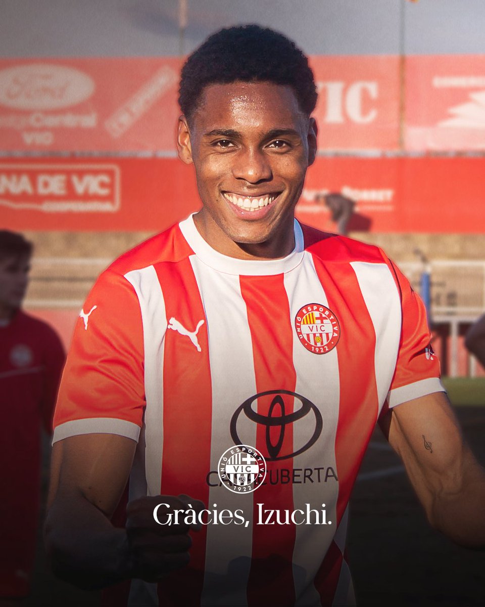Gràcies i molta sort, 𝐈𝐳𝐚𝐧 i 𝐈𝐳𝐮𝐜𝐡𝐢 😄

Izan Pérez i Marcel Izuchi Howard arriben a un acord amb la UE Vic per a la seva desvinculació.

#SomUEVic 🔴⚪