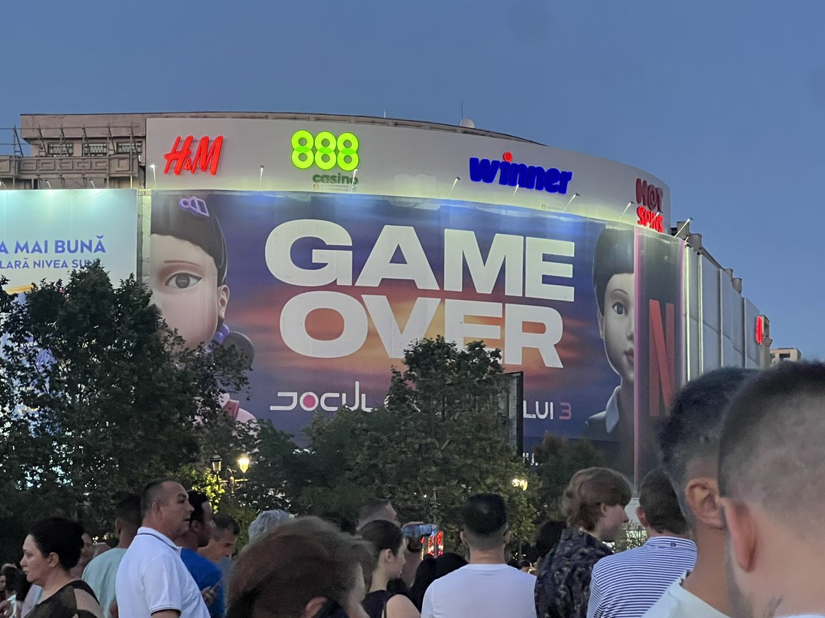 nancywyuen's tweet photo. Visited Romania for the first time and witnessed the global reach of Netflix as I passed by the castle where they film #Wednesday and saw #SquidGame everywhere. https://t.co/jC3Knj2Xfe