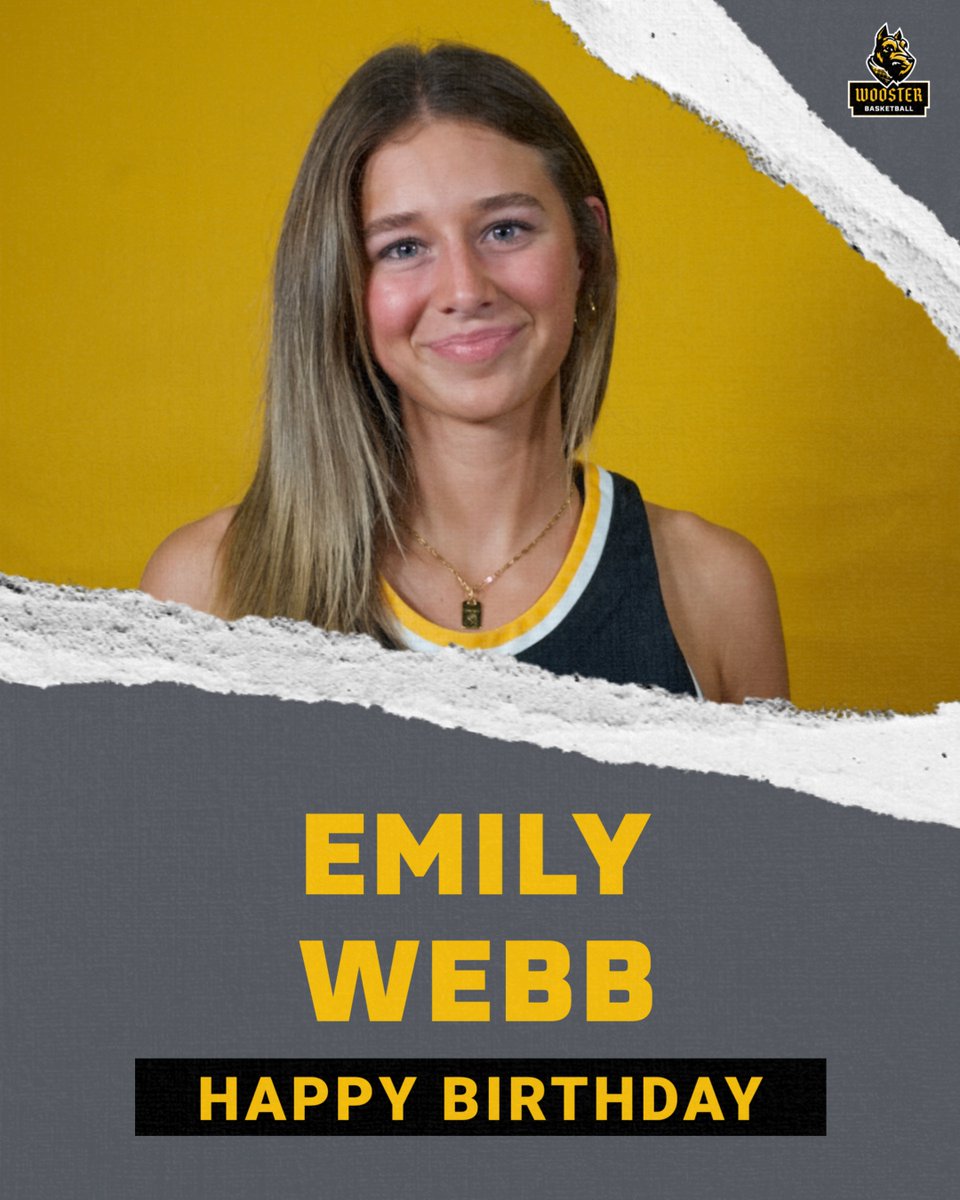 Wooster WBB (@woosterwbb) on Twitter photo Happy Birthday to sophomore, Emily Webb! We hope you have a great day! π₯³π Happy Birthday to sophomore, Emily Webb! We hope you have a great day! π₯³π