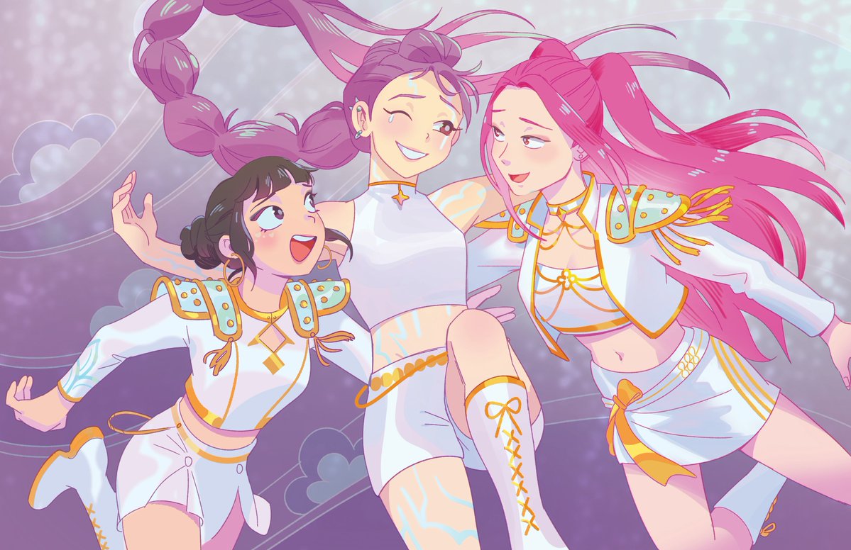 chitchatchiou's tweet image. New print! for anime expo~
#KPOPDEMONHUNTERS #kpdh