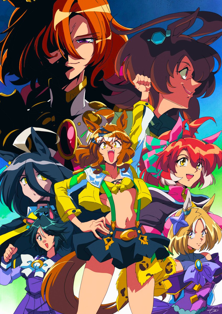 SIN_EMU's tweet photo. "Uma Musume: Pretty Derby is a passionate story full of laughs, tears, and charm!
Who’s your favorite Uma Musume?

Let’s train them well and enjoy a great trainer life—together!
Now, I’m off to a deserted island.🌴

#umamusume 
#umamusumeprettyderby https://t.co/5UcVrQmz4z