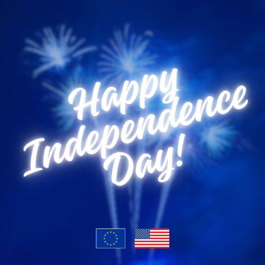 Happy #IndependenceDay, America! Even in your earliest days as a burgeoning country, Europe was at your side. 

Nearly 250 years later, the EU and United States remain in constant touch as we address very different, more complicated challenges. May we always do it together. 💪