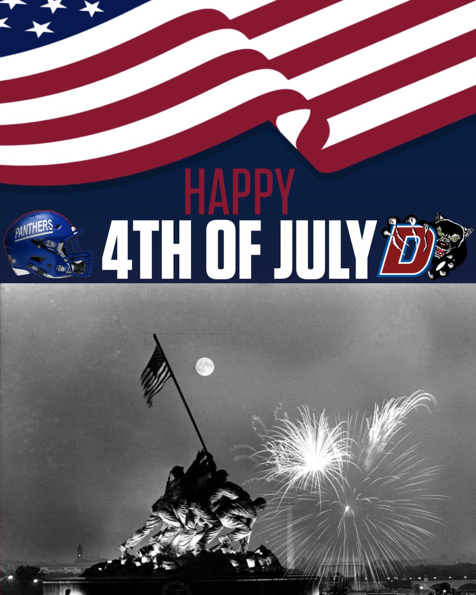 Duncanville_FB's tweet image. Today, we celebrate the freedom, unity, and pride that make this country—and this community—great. Wishing everyone a safe and memorable Independence Day!
🇺🇸 Happy 4th of July from Duncanville Football! 🏈
#4thOfJuly #CityOfChamps #LockTheGates