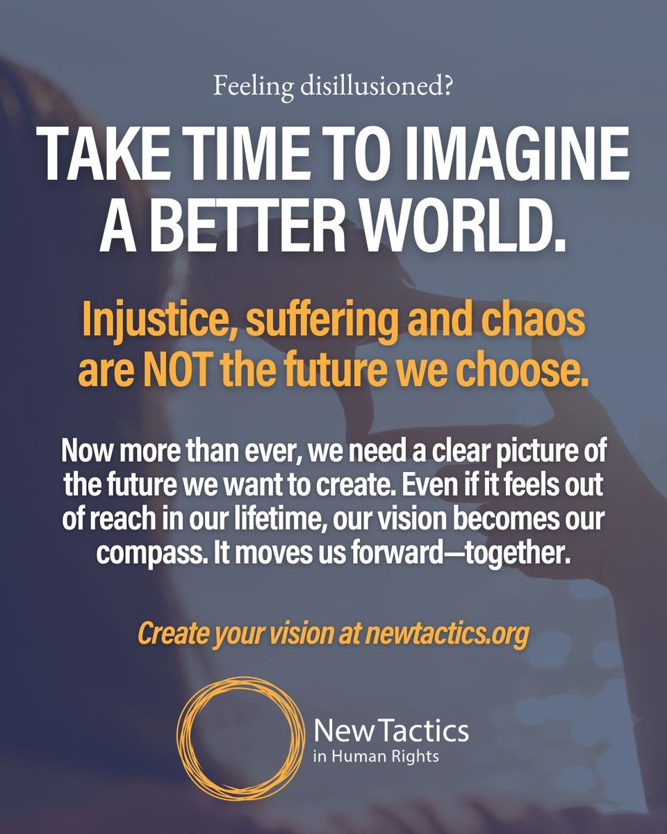 newtactics's tweet image. This 4th, let’s be clear: injustice, suffering & chaos are NOT the future we choose.
We’re calling in radical hope—hope that this country & our world will do better ✨
Read more about creating a shared vision at newtactics.org/build-your-str…
#RadicalHope #CreateAVision #NotYetFree