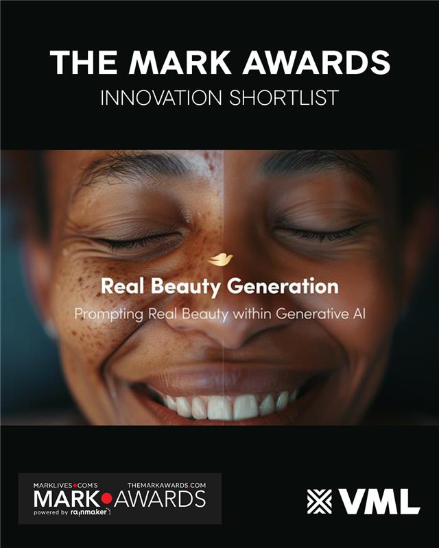 We made AI more inclusive — and now we’re shortlisted for it! 🏆✨​

Our Dove Real Beauty Generation campaign on the shortlist for Innovation at The Mark Awards — proof that real beauty (and bold ideas) get noticed. 💛 Link in bio for more.