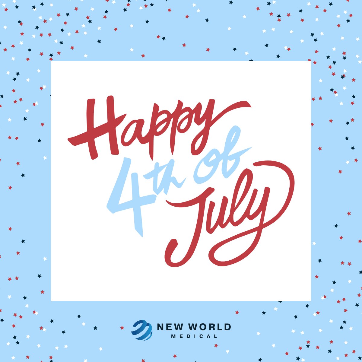 Wishing you a safe and joyful Independence Day from all of us at New World Medical. Enjoy the holiday with your loved ones!

#lifeatnwm #newworldmedical #independenceday