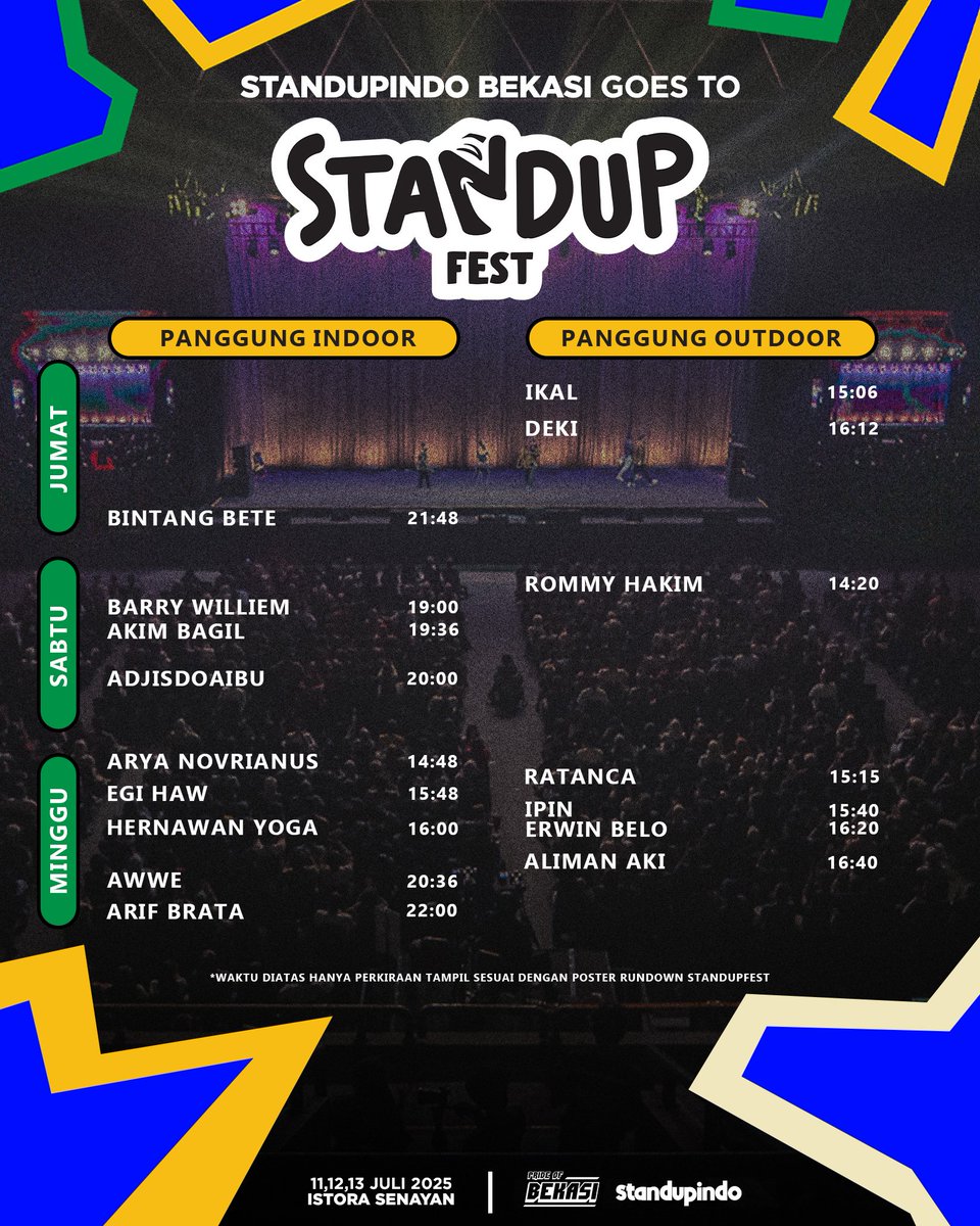 Kontingen Standupindo Bekasi di Standupfest 2025❤️

Kasih yang terbaik paling terbaik frennn🥰