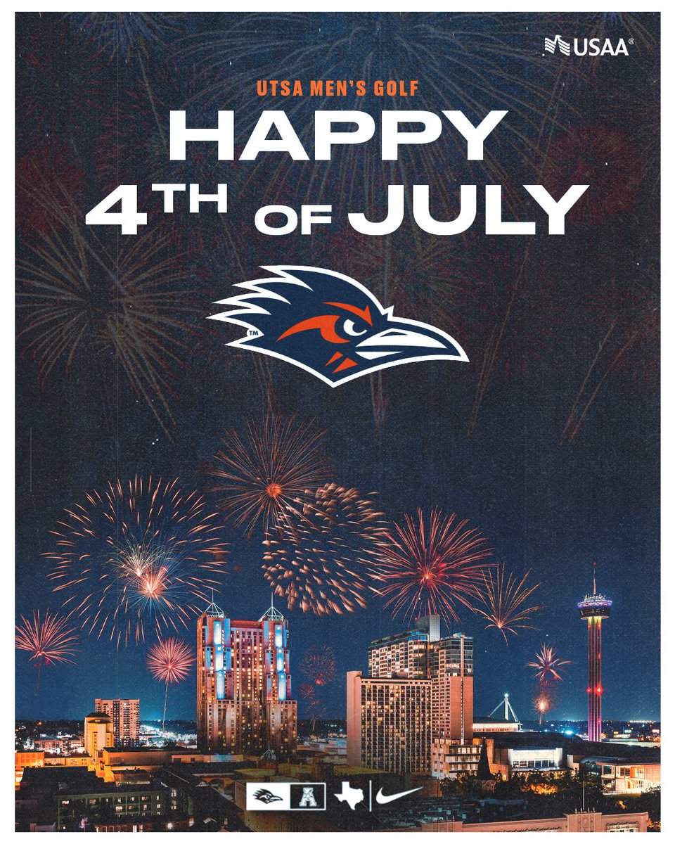 UTSAMensGolf's tweet image. Happy 4th of July from UTSA Men’s Golf!
#LetsGo210 | #BirdsUp 🤙