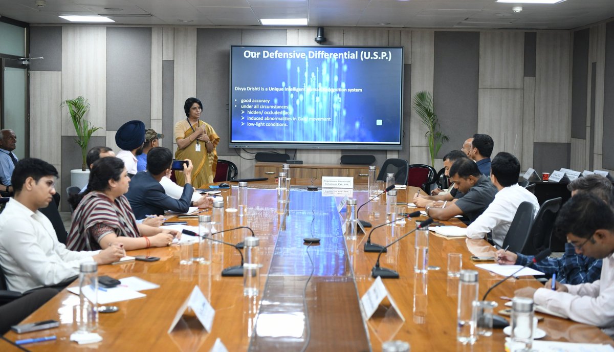 BPRDIndia's tweet image. BPR&D with Industry partners conducted a product demonstration/presentation attended by over 40 Officers from State Police, CAPFs and CPOs which was chaired by ADG BPR&D. 07 firms showcased products and technologies for their potential use by LEAs in proactive policing.