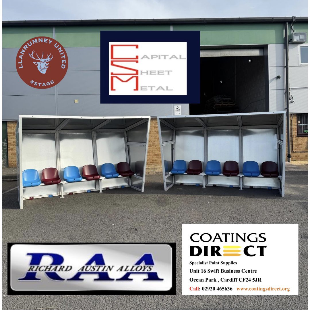 It’s the little things that make a big difference 😍

✅ New dugouts completed and looking incredible!

We’re buzzing to unveil our upgraded dugouts for the showpitch — proudly finished in club colours and built to last 💪

Huge shoutout to:

🎨 Coatings Direct – for donating the