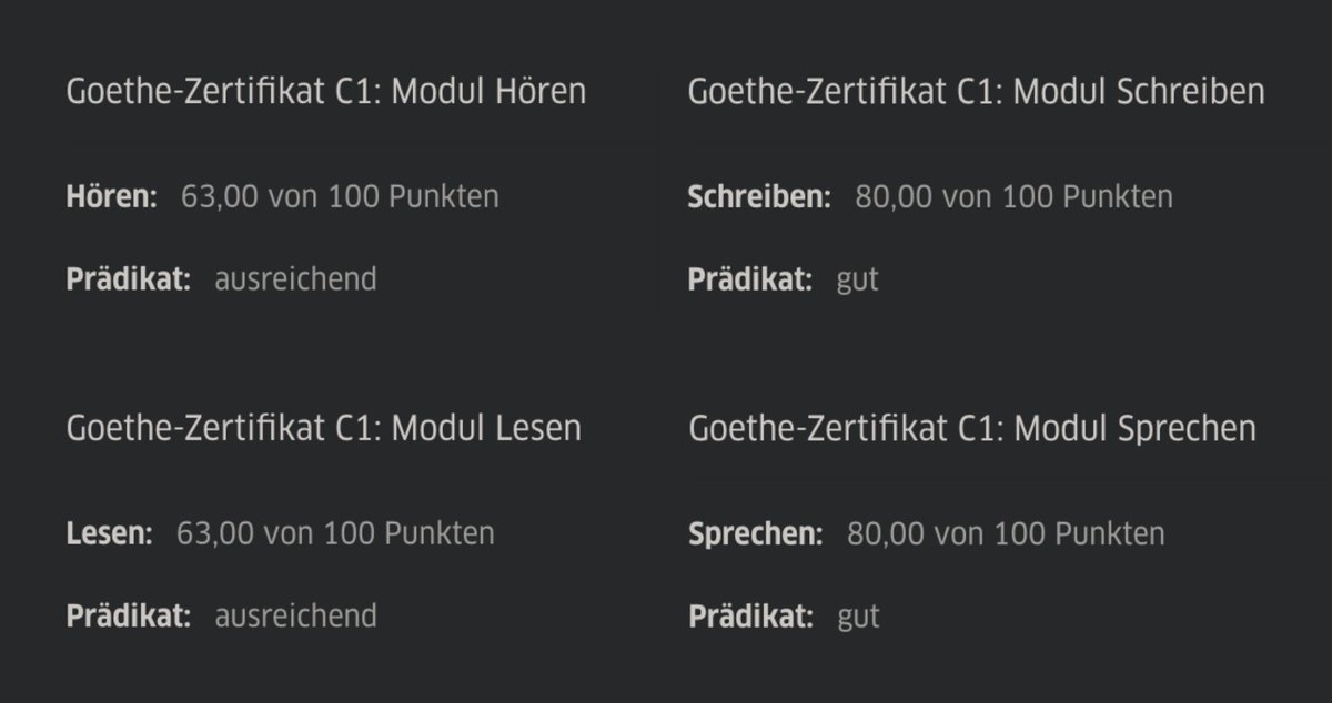 clockblocker_'s tweet image. C1 немецкого с нуля за 14 месяцев

совмещая с работой и написанием тулзы для изучения языков

Из них: 
- месяц болел
- два месяца ничего не учил, потому что жестко фигачил на работе проект на промо