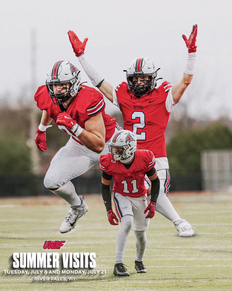 thank you for an invite and the opportunity to visit your campus. <a href="/coach_Wiss/">Jacob</a> <a href="/UWRFFootball/">Falcon Football</a>