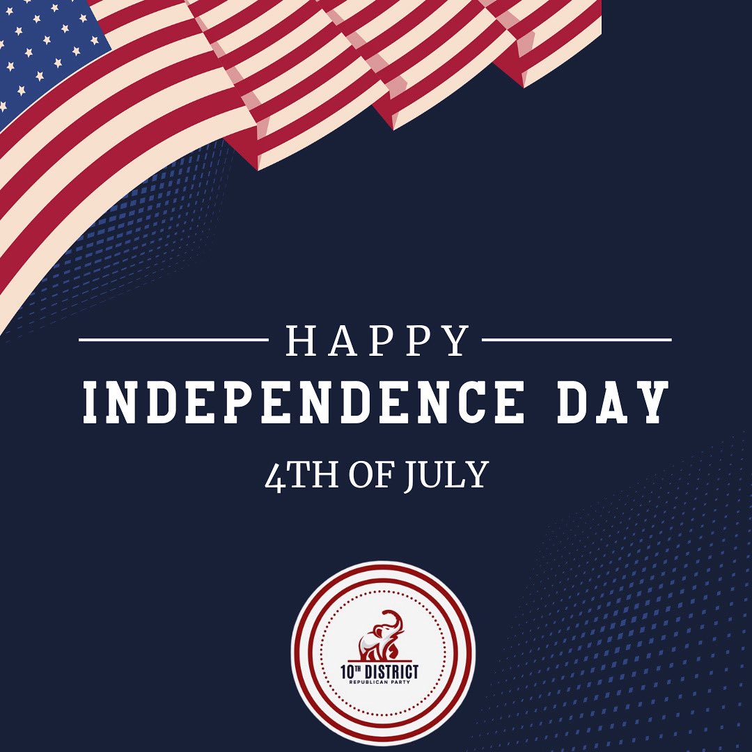 10thDGeorgiaGOP's tweet image. 🇺🇸 Happy Independence Day!

Today’s a day to celebrate freedom, faith, and everything that makes this country special. We’re proud to stand for the values that built America.

God bless this great nation! 🎆